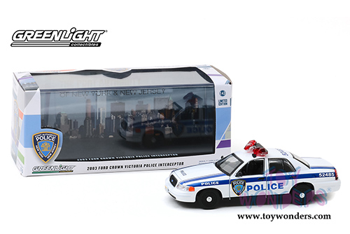 Greenlight - Ford Crown Victoria Port Authority of New York & New Jersey Police (2003, 1/43 scale diecast model car, White) 86569